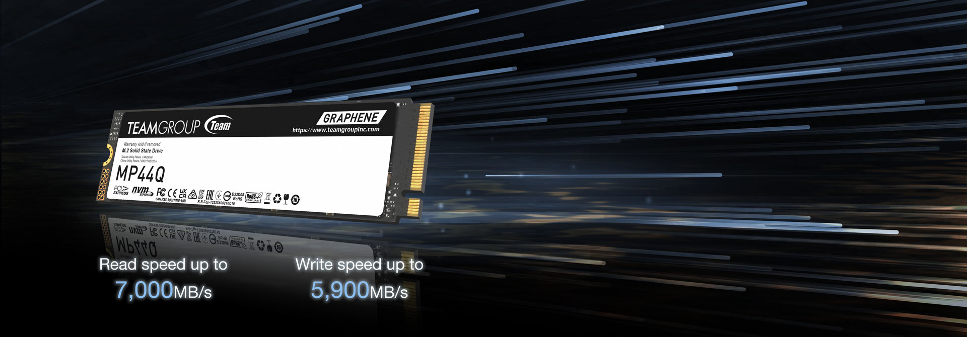 Outstanding Performance Exceeding 7,000MB/s Transmission Speed