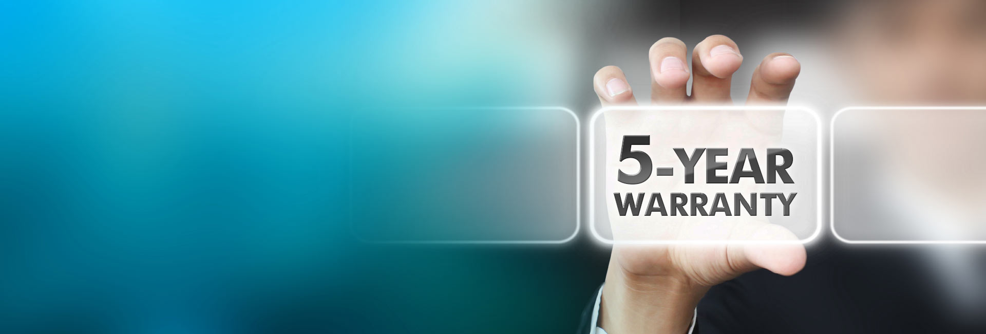 5-year warranty providing customers with peace of mind