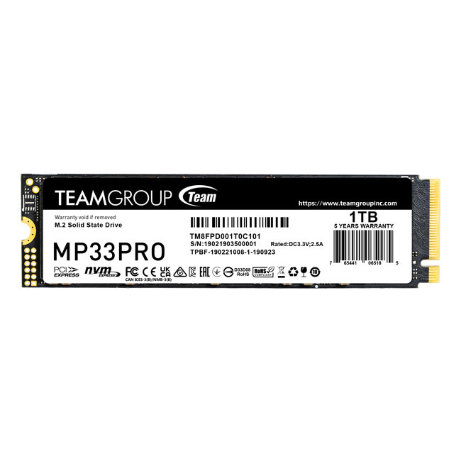 MP33 PRO M.2 PCIe SSD 1TB