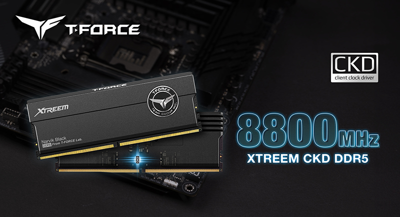 TEAMGROUP Launches T-FORCE XTREEM CKD DDR5 Gaming Memory; Pushing the Limits of Overclocking on Intel's New Platform