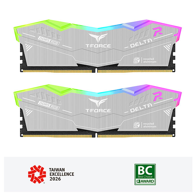 DELTA RGB ECO DDR5 DESKTOP MEMORY SILVER