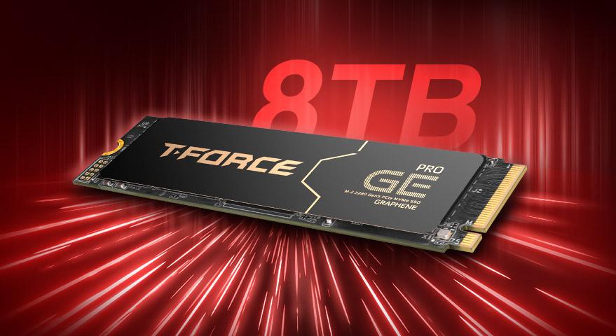 TEAMGROUP’S T-FORCE GE PRO PCIE 5.0 SSD Debuts 8TB Specification Redefining Storage with Unparalleled Performance and Stability